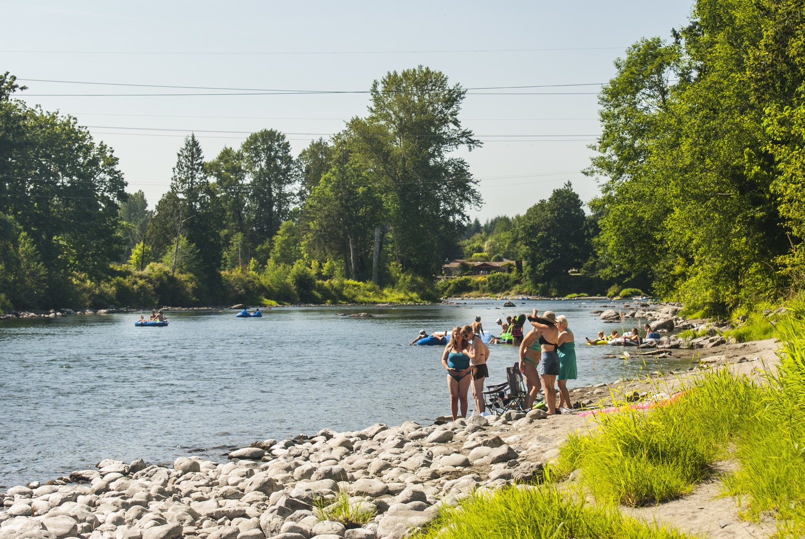 Snoqualmie River Float Plum Boat Launch to Fall City Park floating