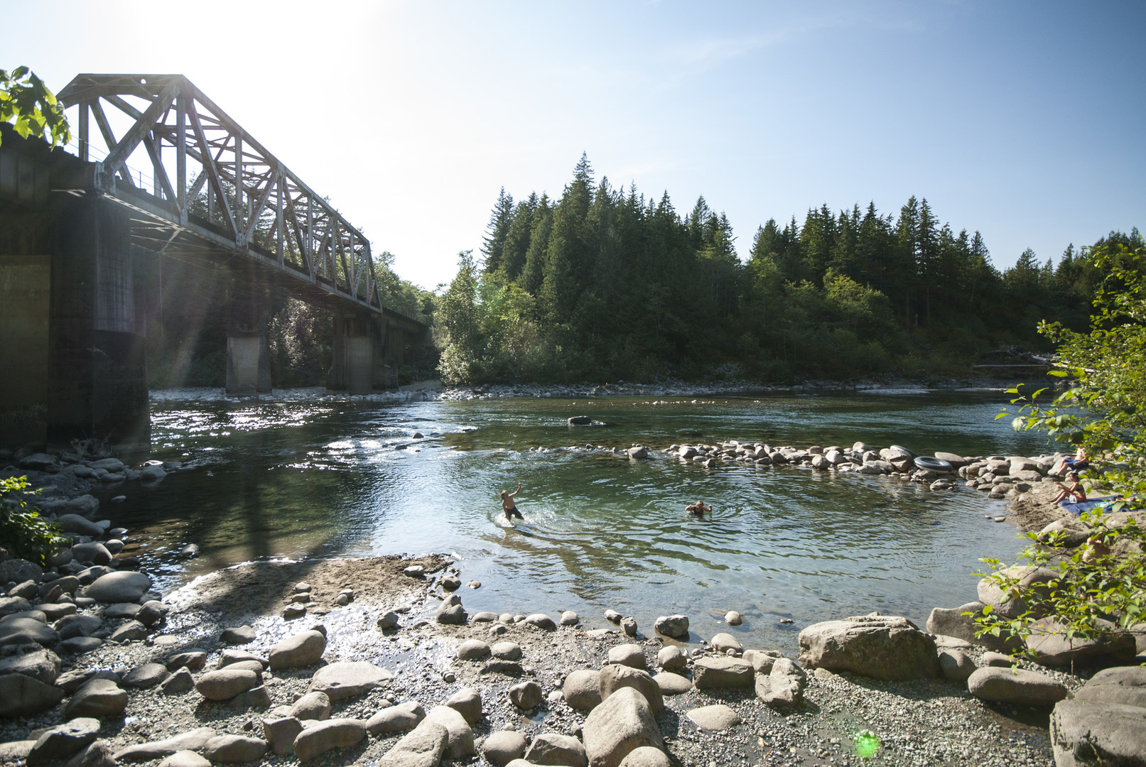 Skykomish River, Big Eddy Park Stevens Pass West swimming holes in