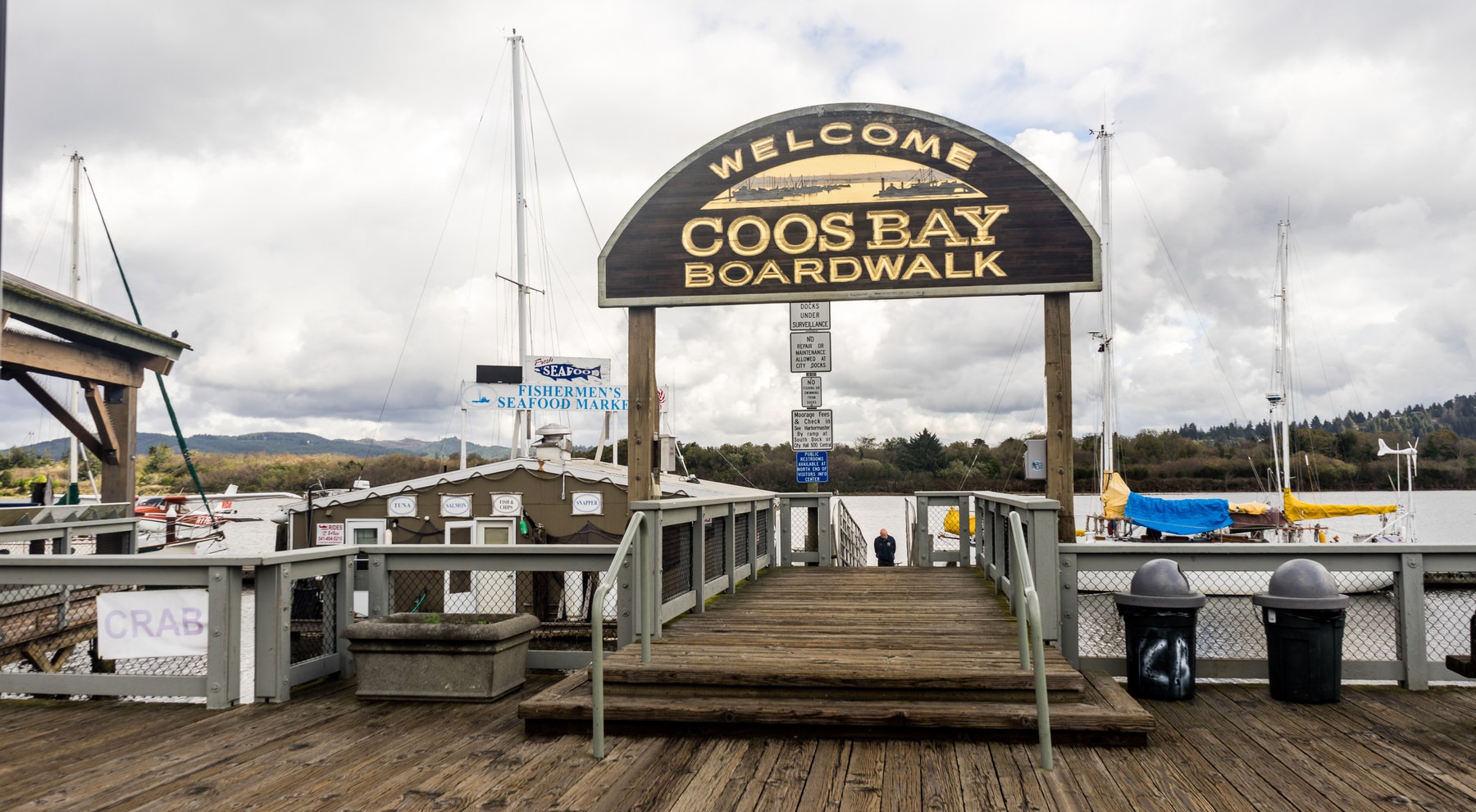 Coos Bay Boardwalk Oregon