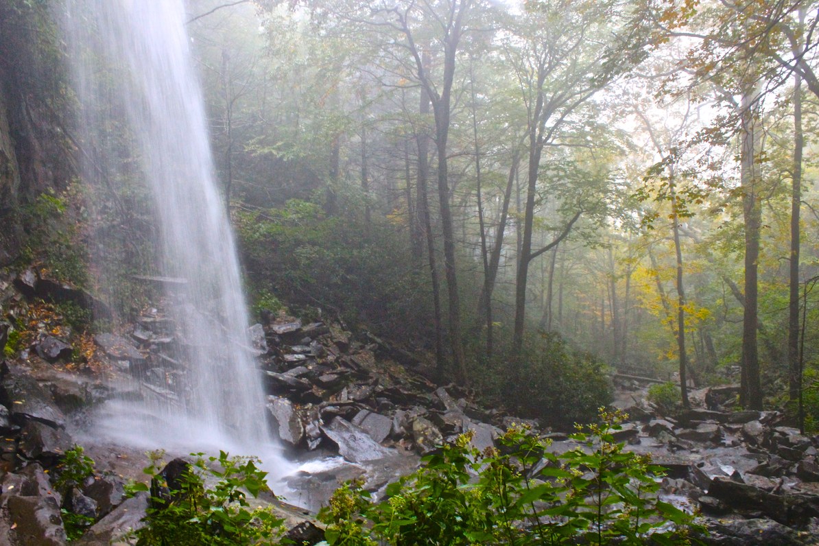 Rainbow Falls in Great Smoky Mountains National Park