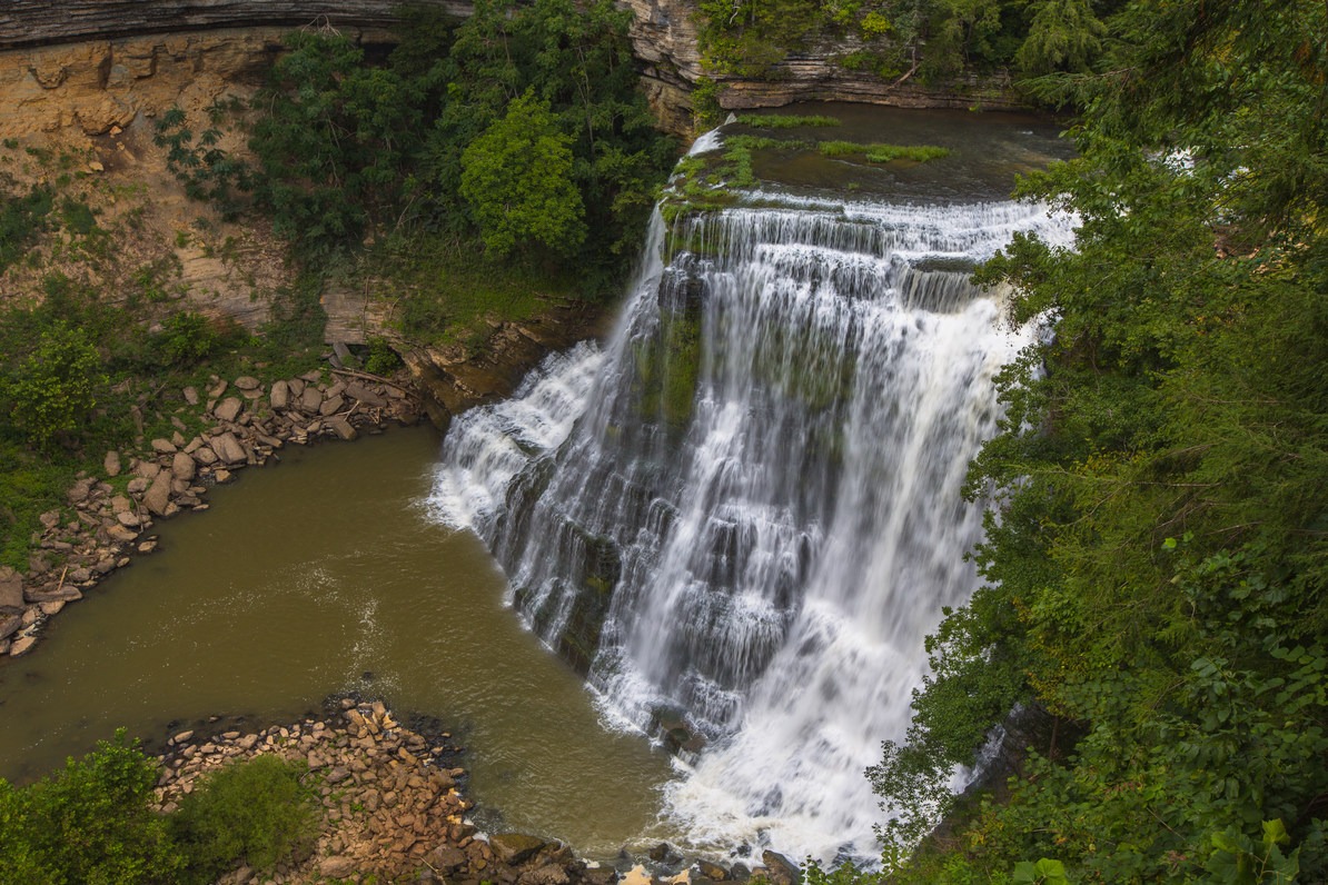 Burgess Falls in Burgess Falls State Park