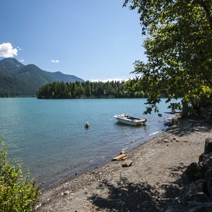 Baker Lake, Lower Sandy Beach + Campsites