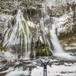 Panther Creek Falls Snowshoe