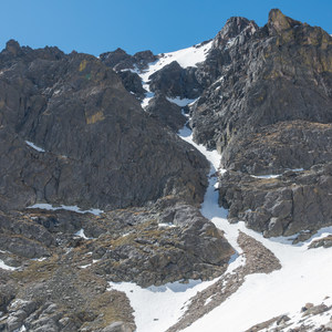Flattop Mountain + Hallett Peak via Flattop Gully Couloir