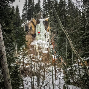Hidden Falls Ice Climbing