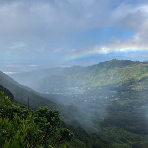 Pauoa Flats Lookout from Lyon Arboretum