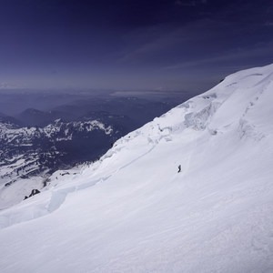 Skiing Rainier via the Fuhrer Finger (Ingraham Direct approach)