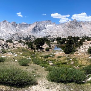 Kearsarge Pass to Lake South America and Shepherds Pass