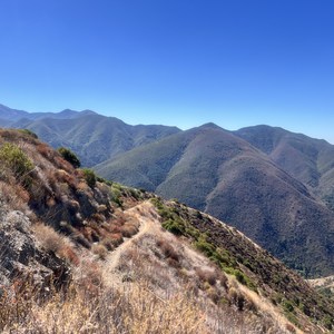 Modjeska and Santiago Peaks Loop via Maple Springs