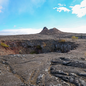 Twin Pit Craters via Mauna Iki Trail
