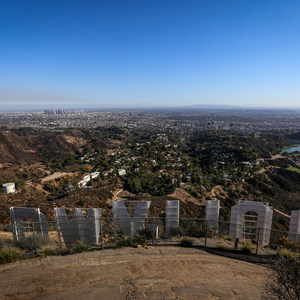 Hollywood Sign via Canyon Drive