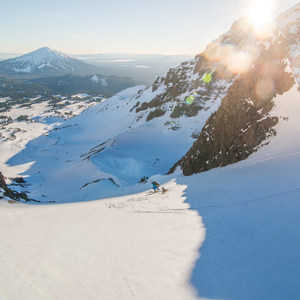 Broken Top: Clock Couloirs