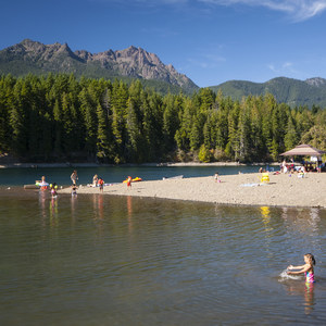 Lake Cushman, Skokomish Park Beach + Day Use Area