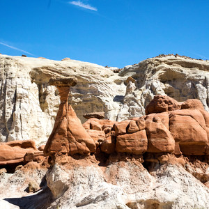 Toadstools Trail through Paria Rimrocks