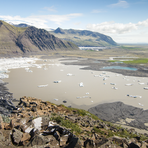 Svartifoss and Skaftafellsjökull