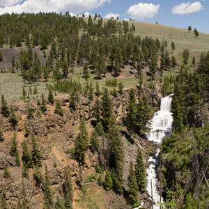 Undine Falls Via Lava Creek Trailhead