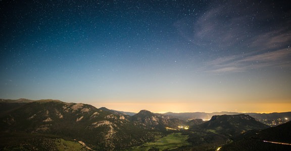 Night Photography at Rainbow Curve