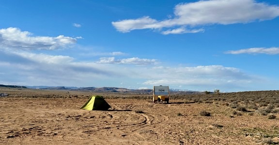 Klondike Bluffs Road Dispersed Camping