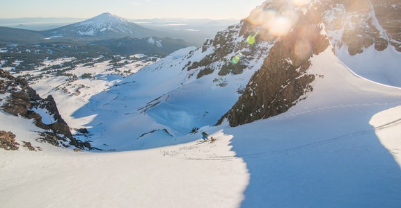 Broken Top: Clock Couloirs