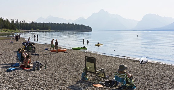 Jackson Lake Swim Beach