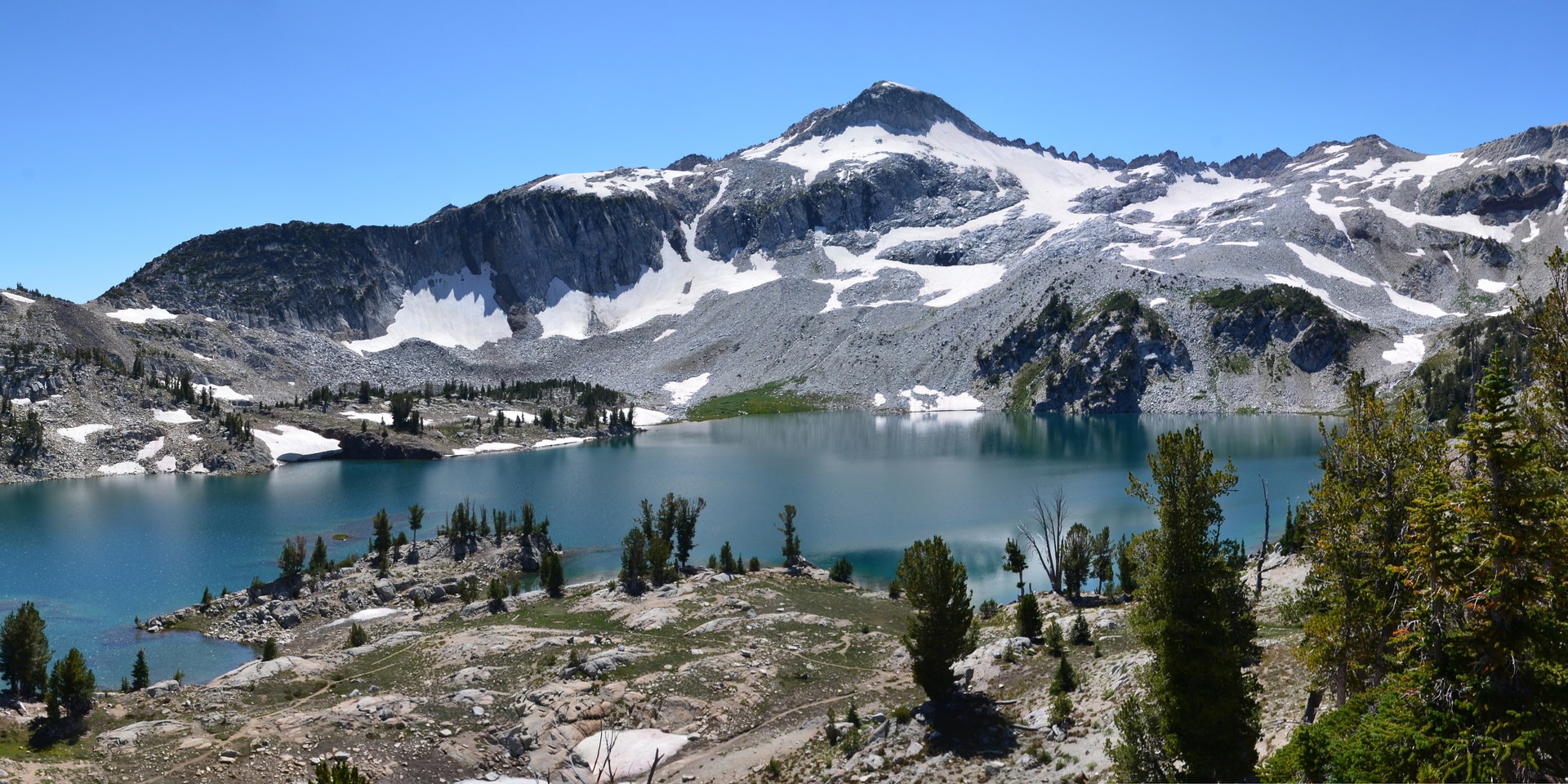 Eagle Cap and Glacier Lake.