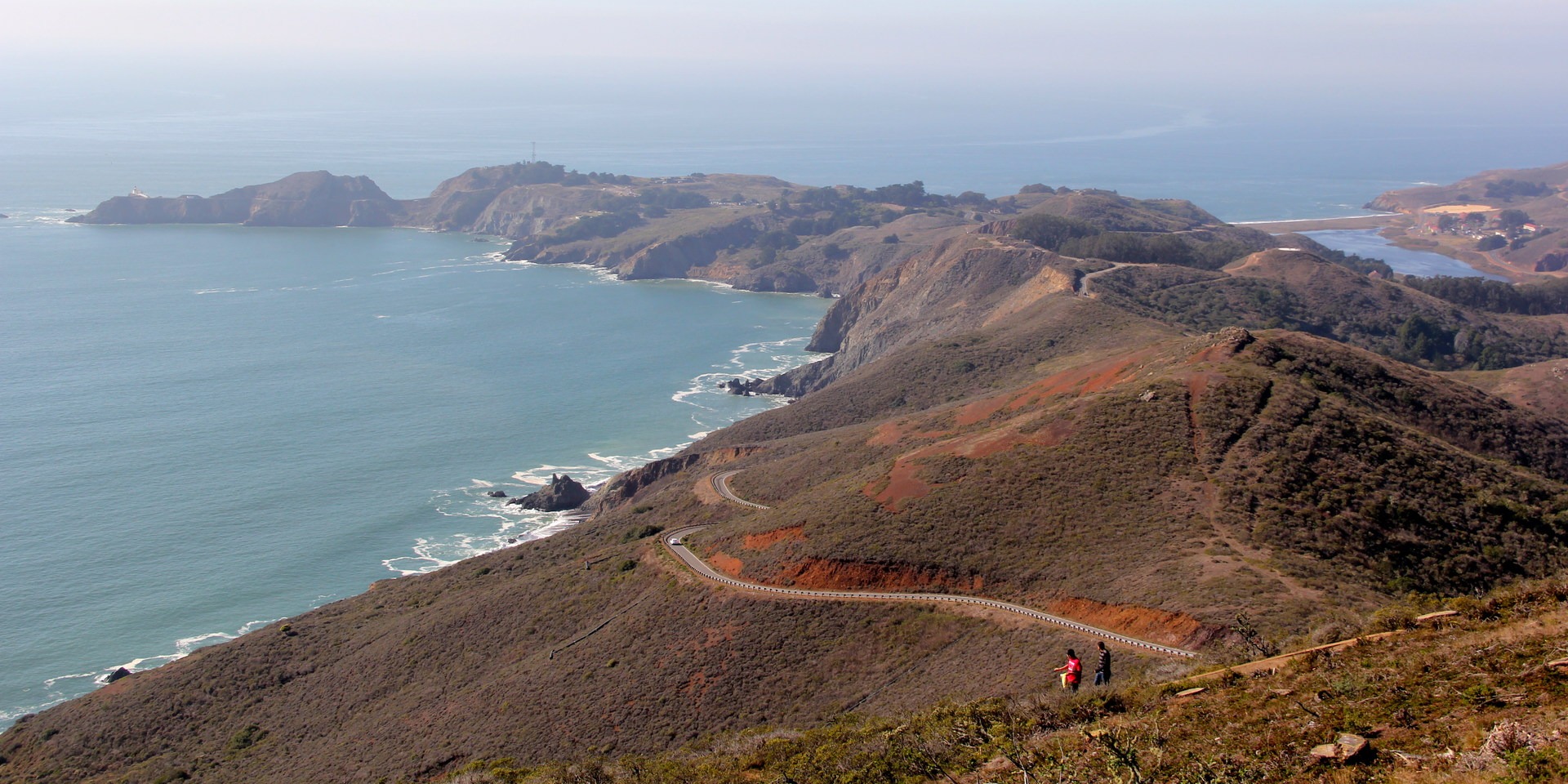Point Bonita with Rodeo Beach on the right.