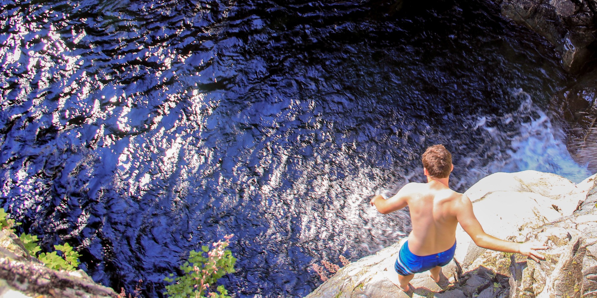 Contemplation at North Fork Falls.