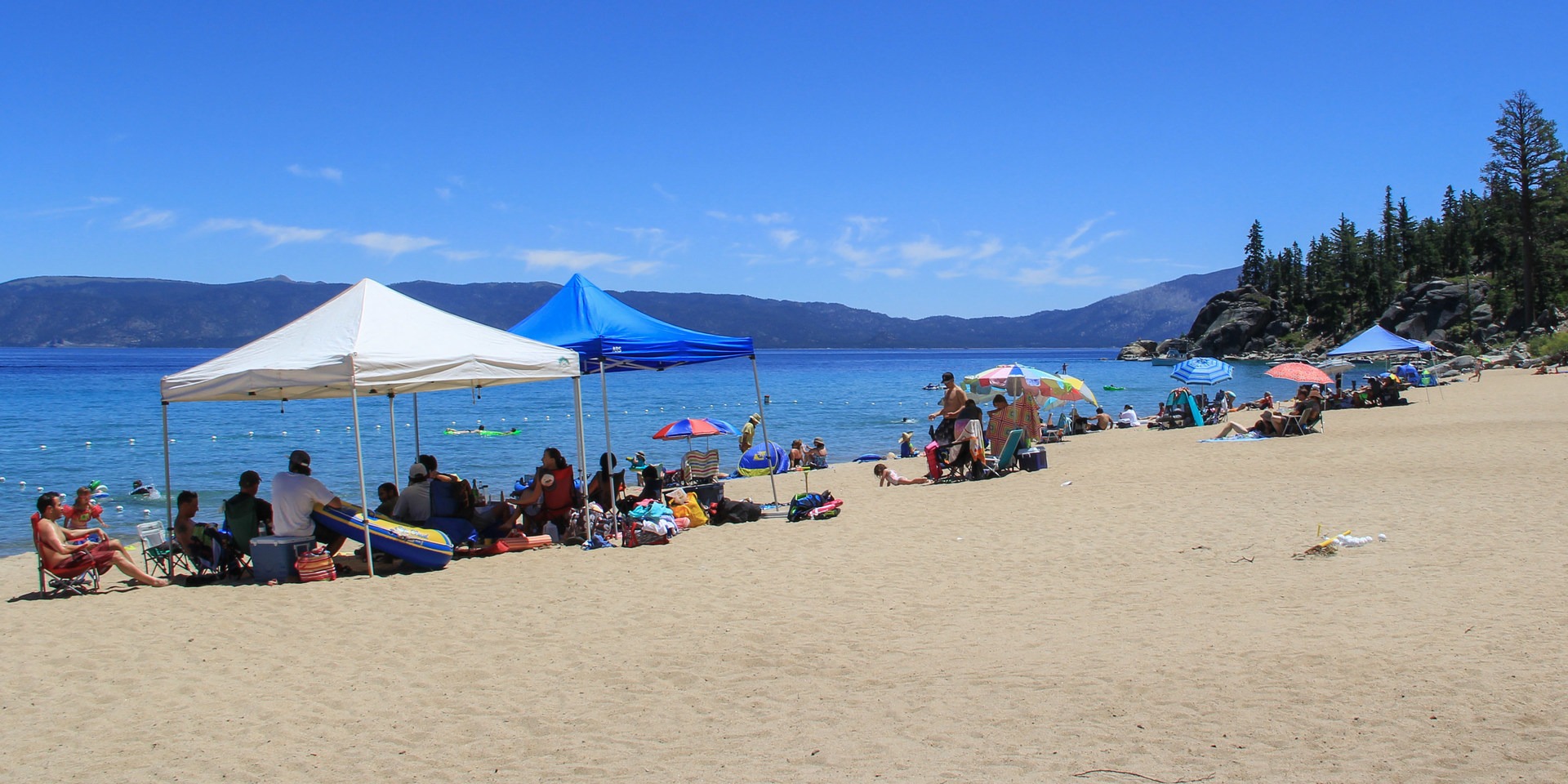 Lester Beach sits adjacent to Beach Camp.