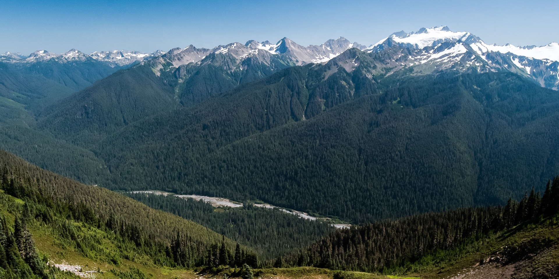 Incredible views of the Bailey Range from the High Divide Trail.