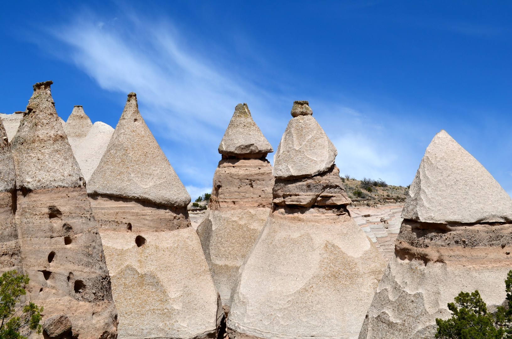 Tent rocks along the Slot Canyon Trail.
