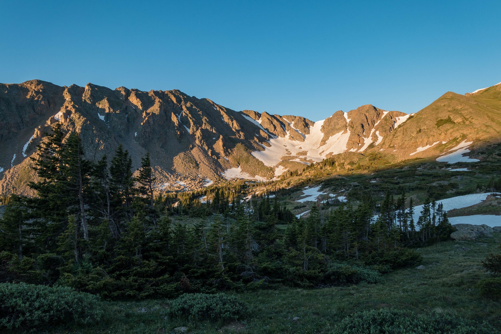 Sunrise on Skyscraper Peak.