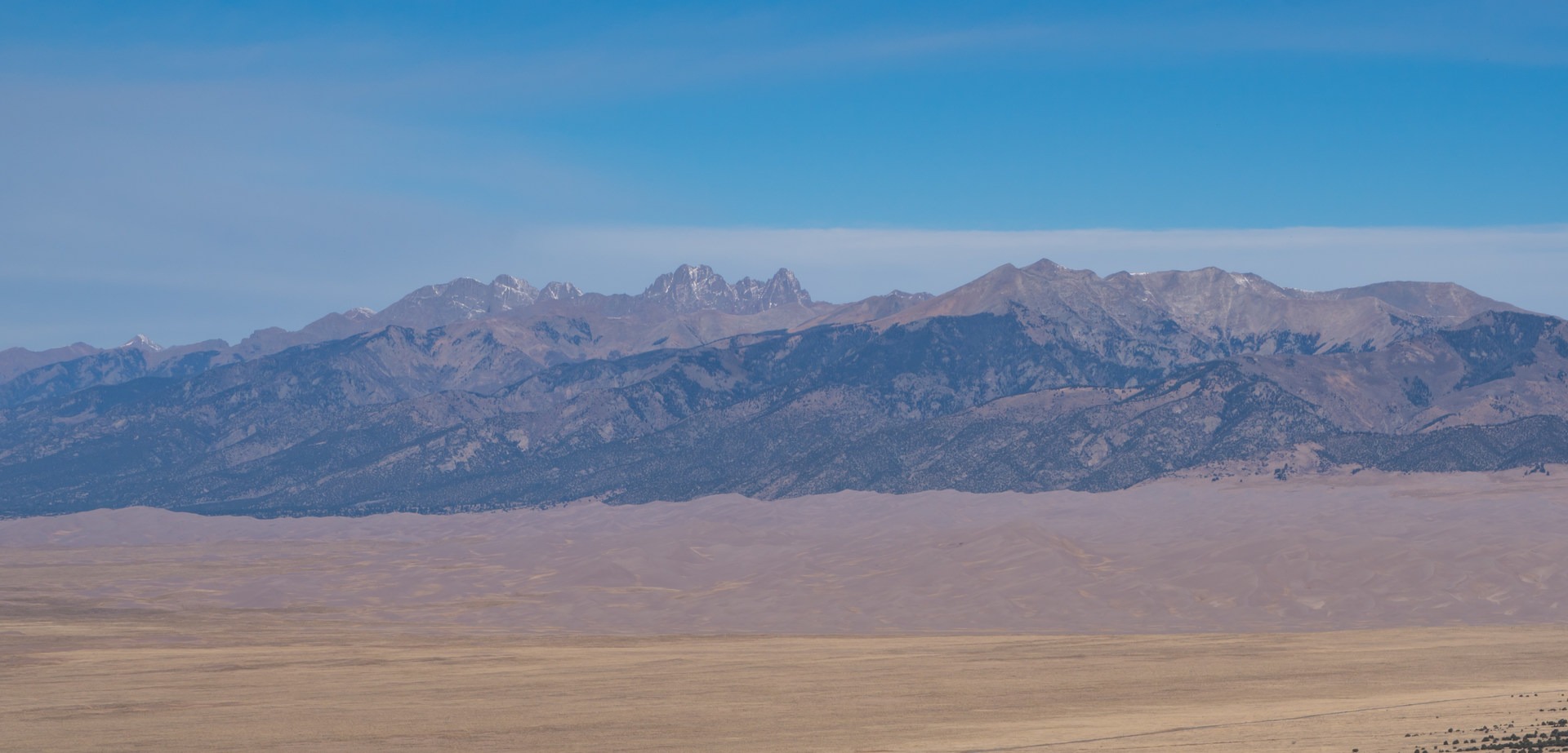 Sangre de Cristo range above the Dunefield to the north.