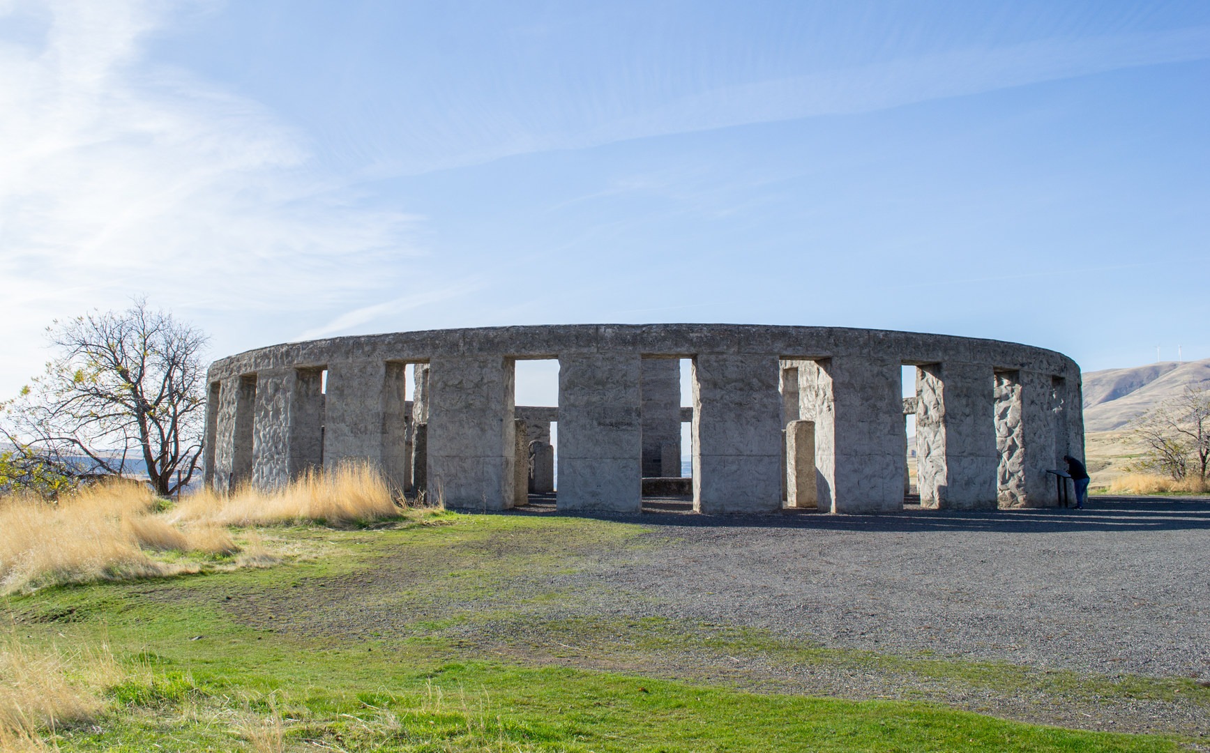 Stonehenge memorial is a replica of the stones in England.