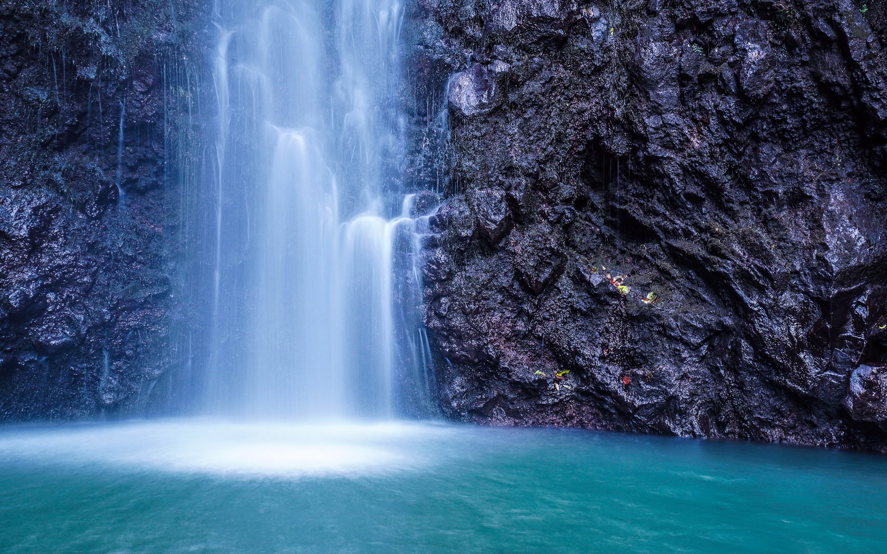 Bottom of the waterfall.