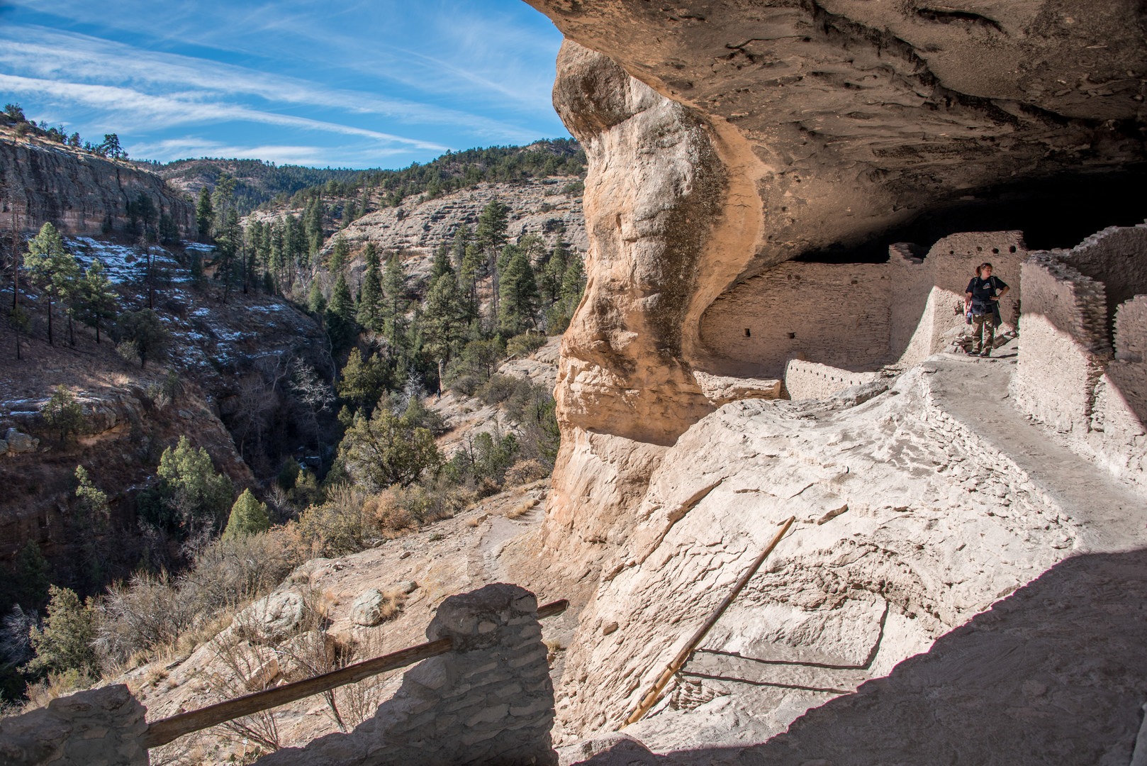 The Ancestral Puebloans who inhabited these cliff dwellings had an amazing view.