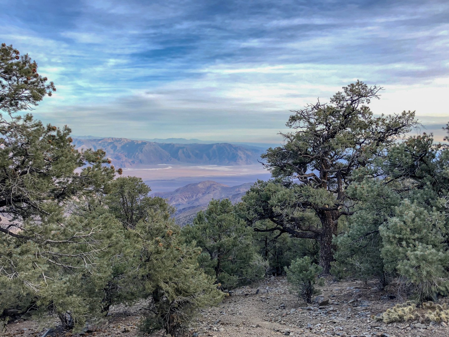 Views from Mahogany Flat Campground, Death Valley National Park.