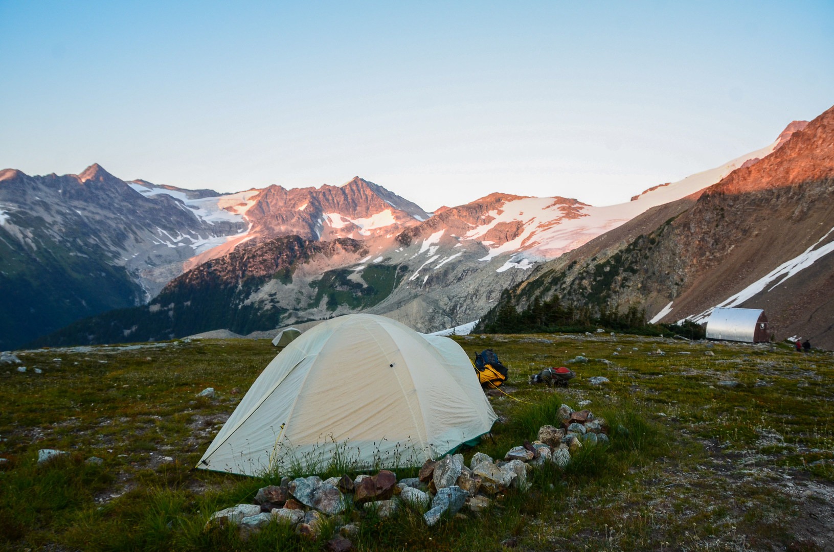 Lovely little campsite above the Himmelsbach Hut.