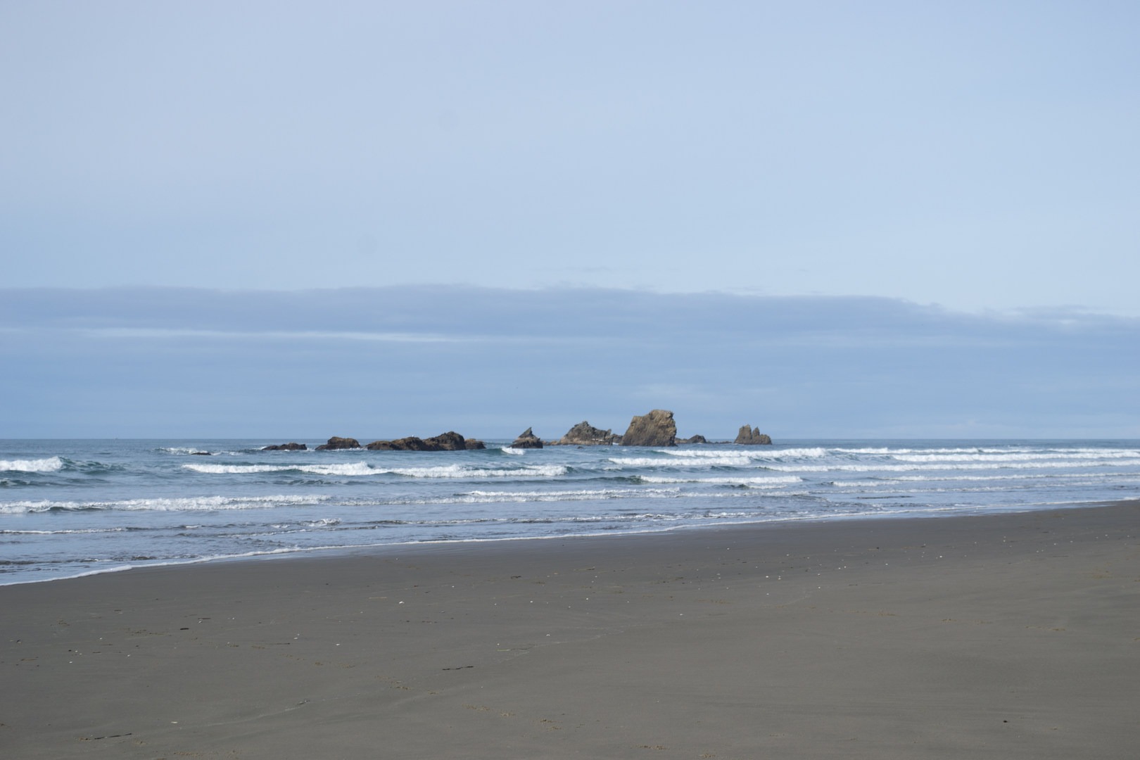 Some offshore islands along Whiskey Run Beach.