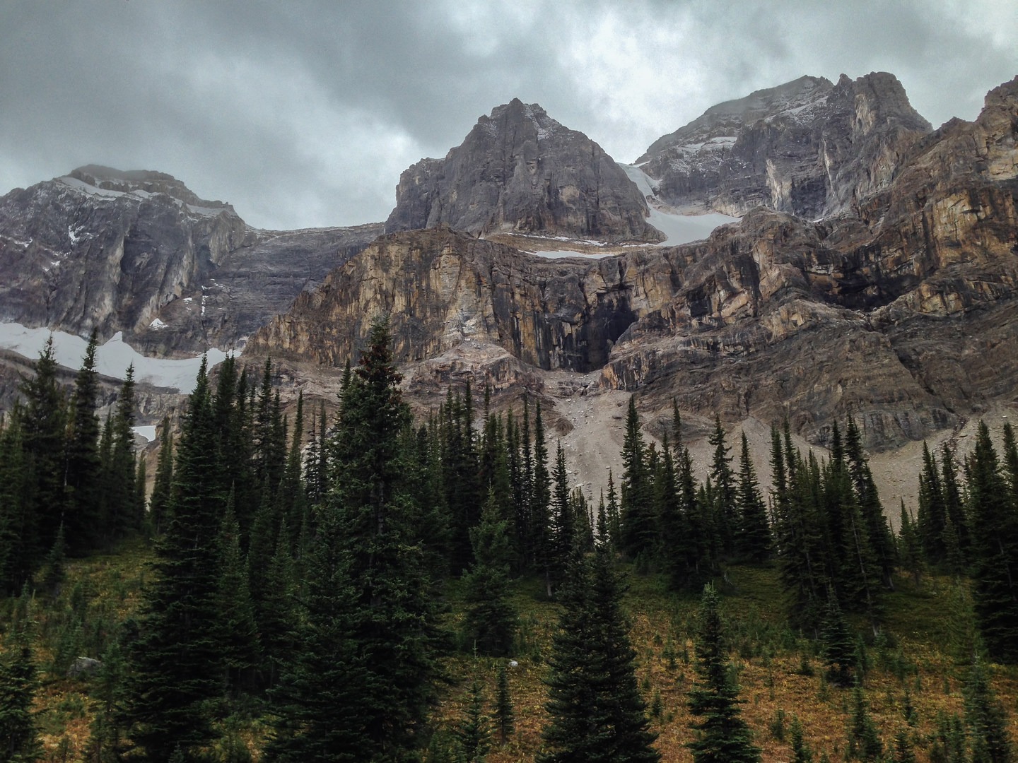 Looking up toward Noseum Peak