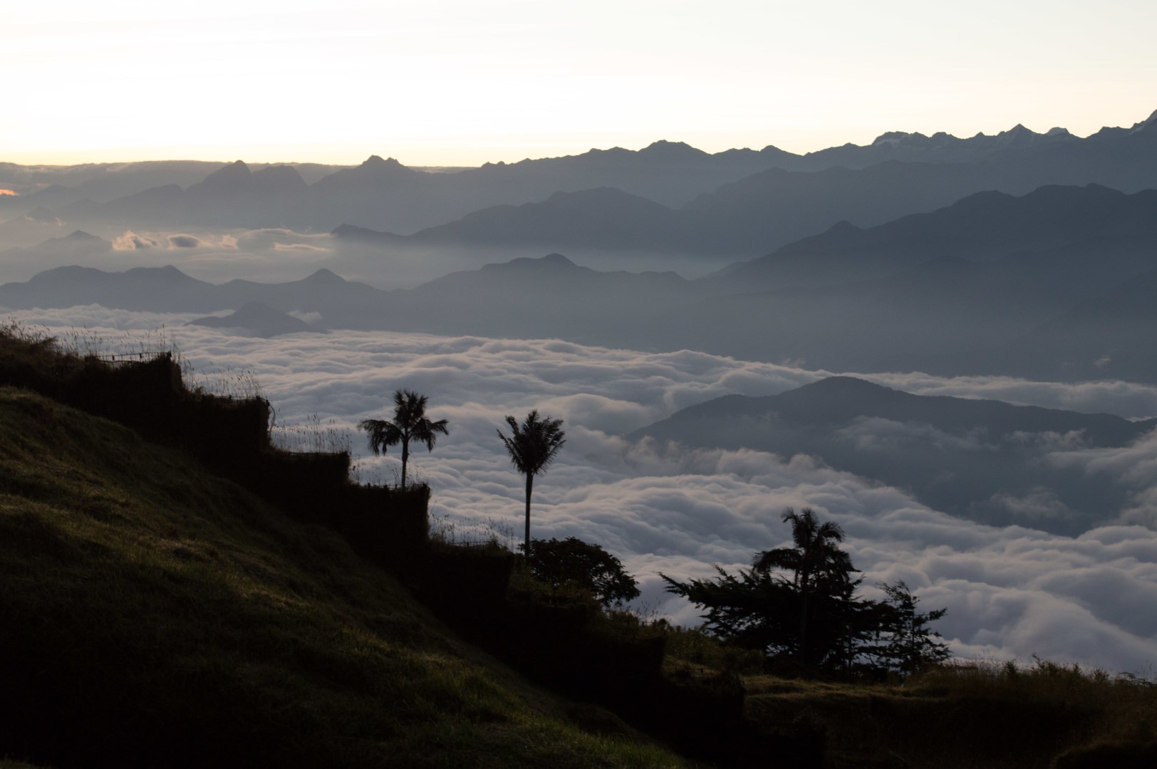 View from the summit at sunrise.
