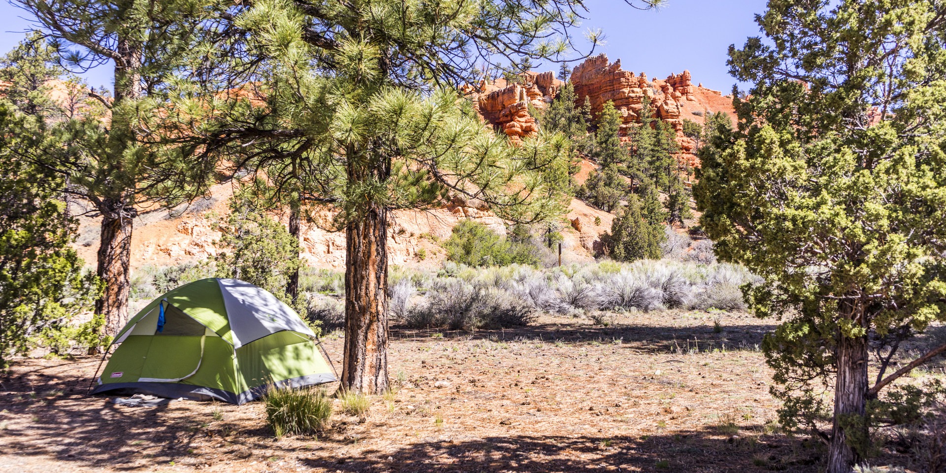 Campsites are great for both tents and RVs.