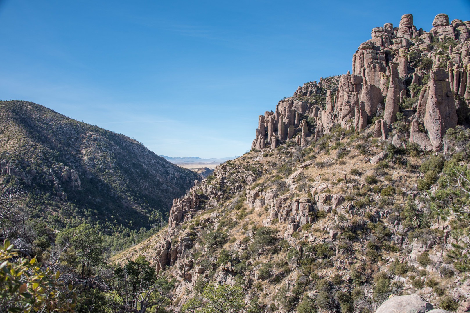 View of Echo Canyon from the trail.