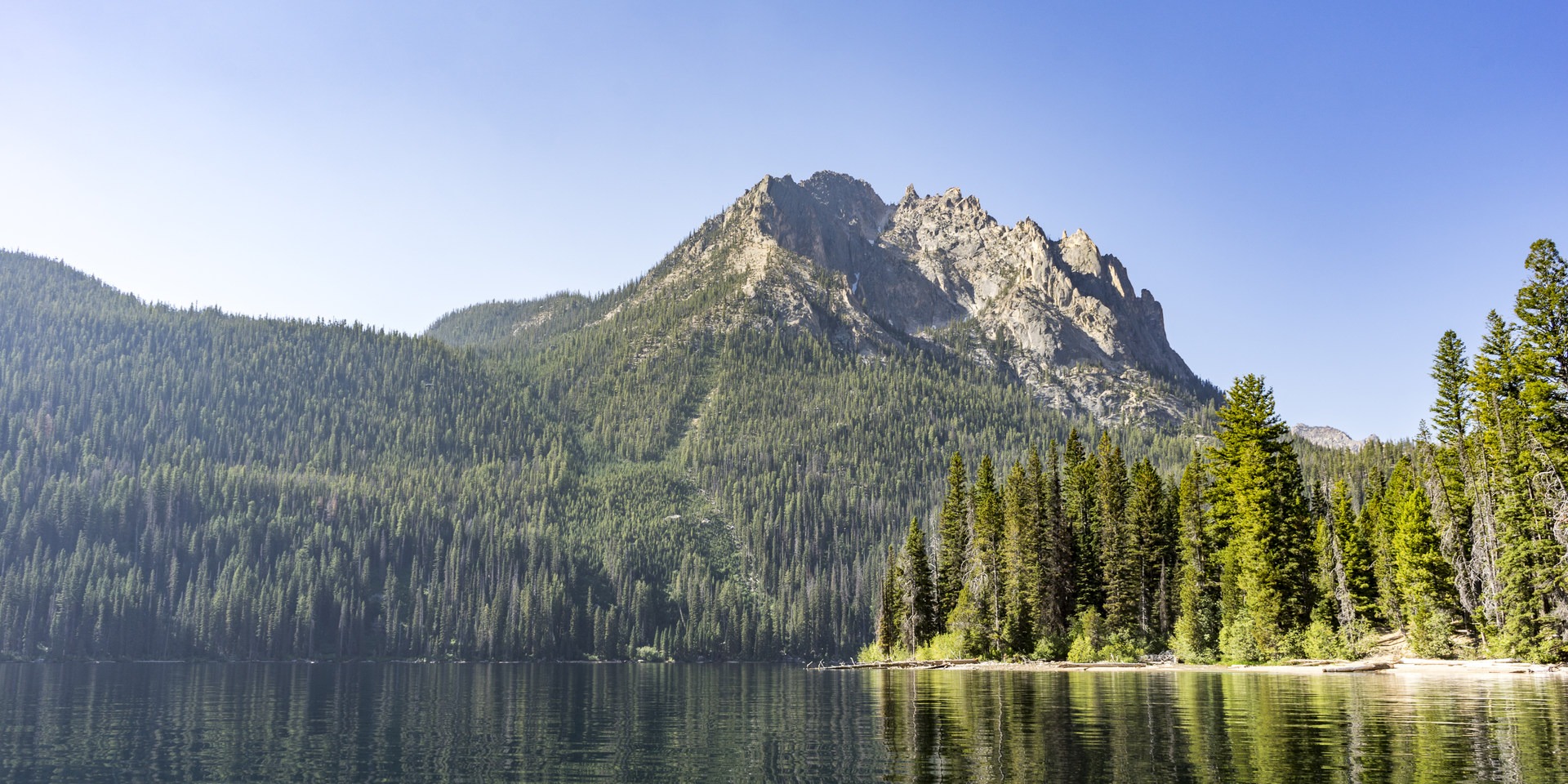 The Grand Mogul at the head of Redfish Lake.