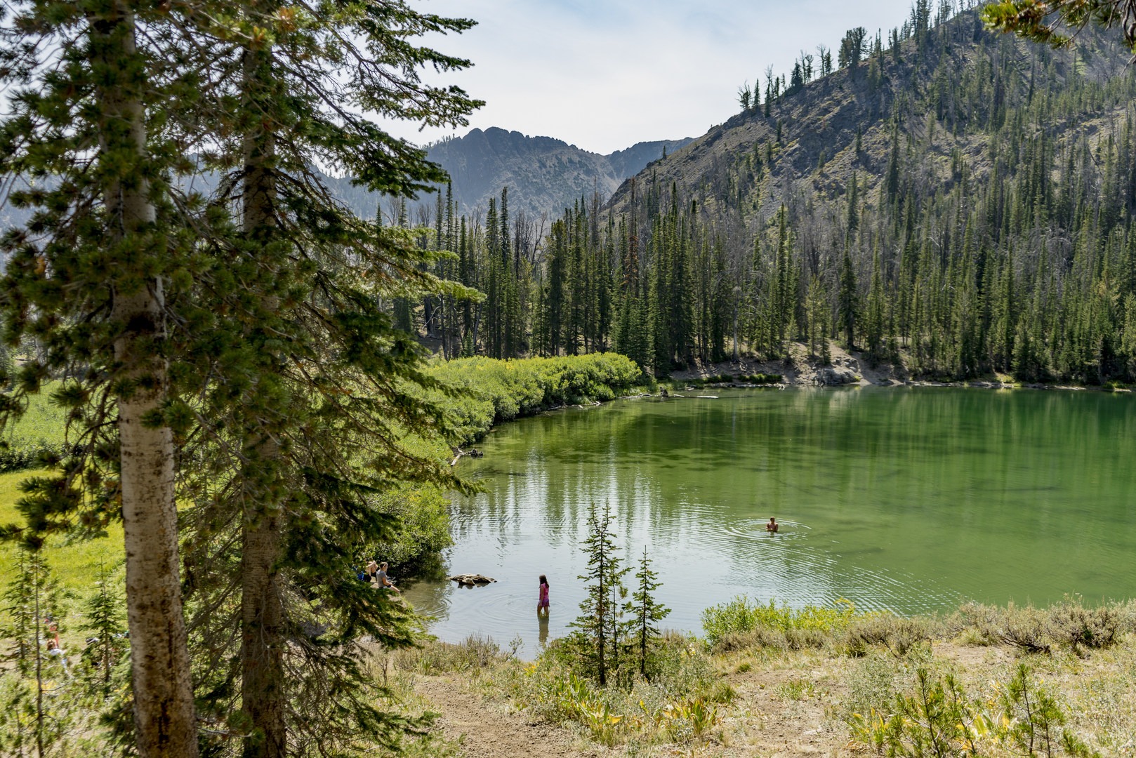 Titus Lake is great for swimming