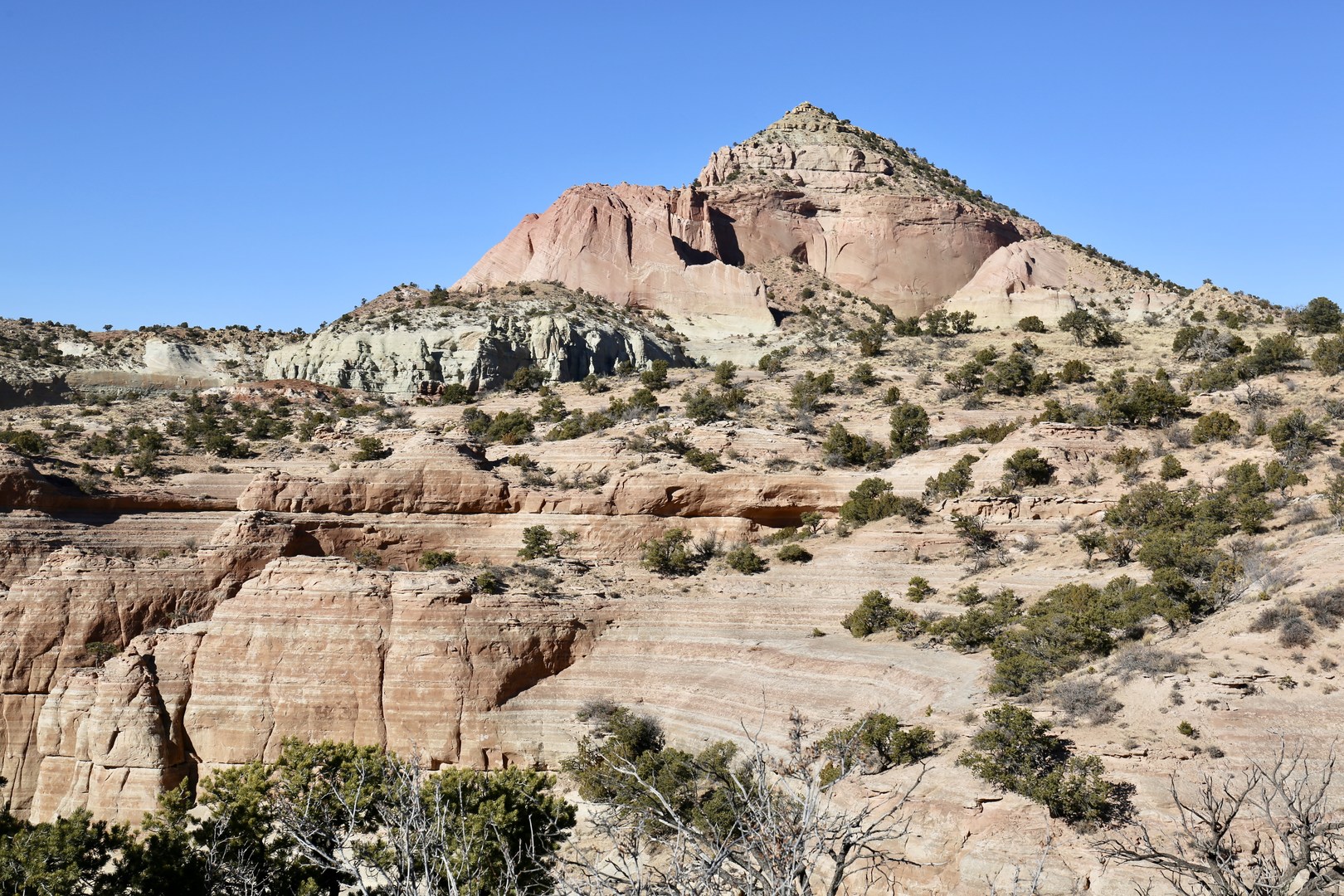 There are great views of Pyramid Rock for a good portion of the trail.