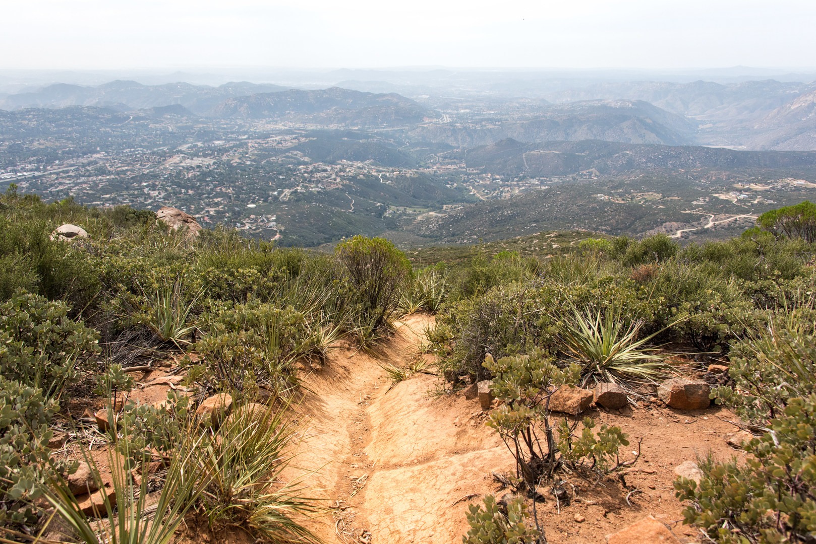View to the southwest from the summit.