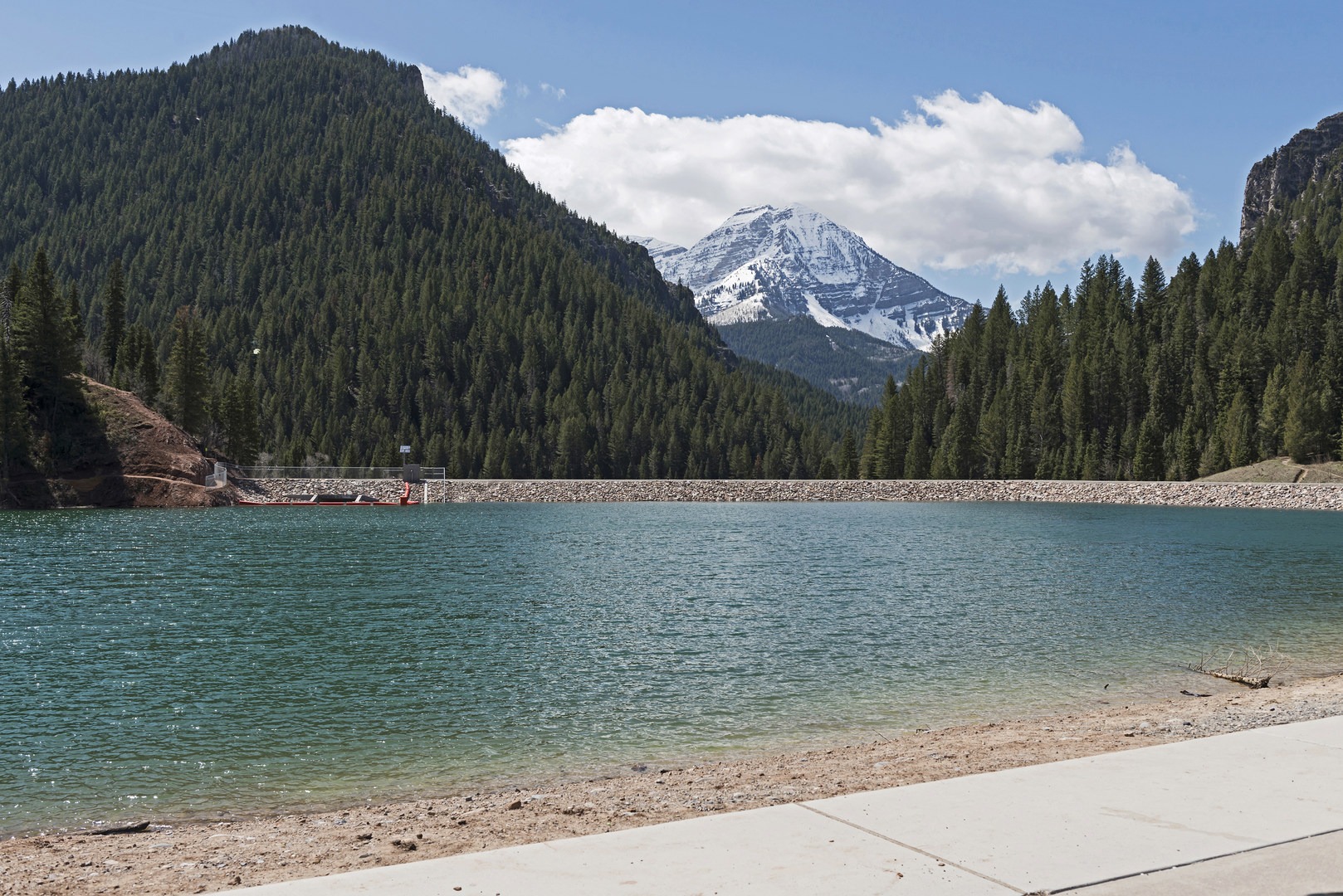 The view above Tibble Fork Reservoir.