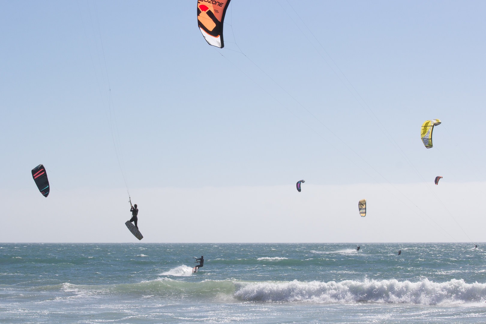 Kitesurfing at Waddell Beach.