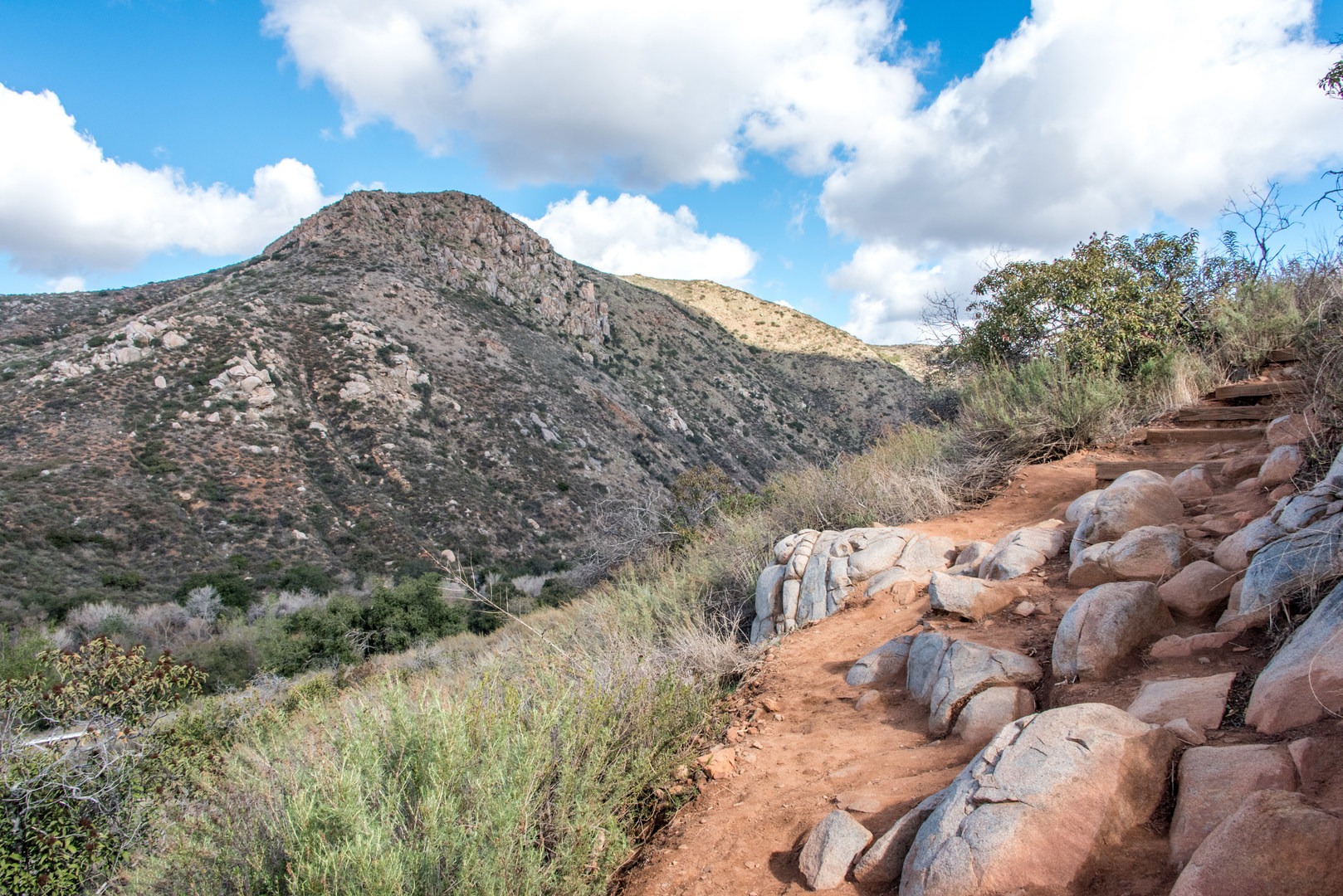 View to the north from the trail.