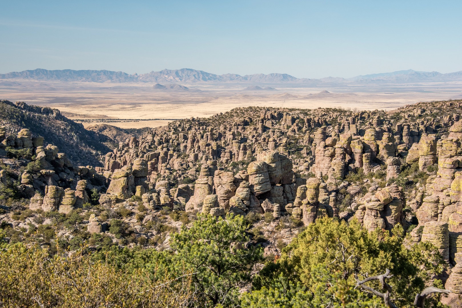 View to the west from the trail.